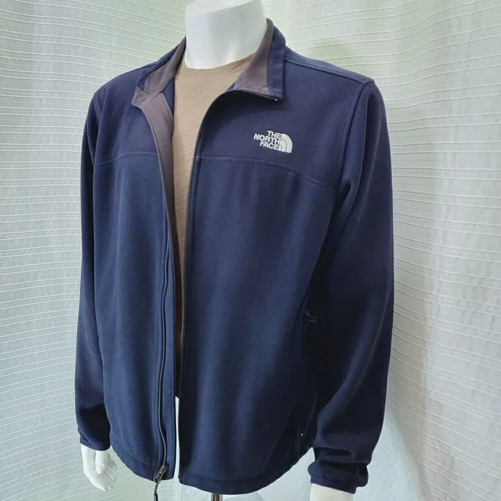 TNF The North Face A14U Windwall 1 Jacket Navy w Grey Accents Men's L